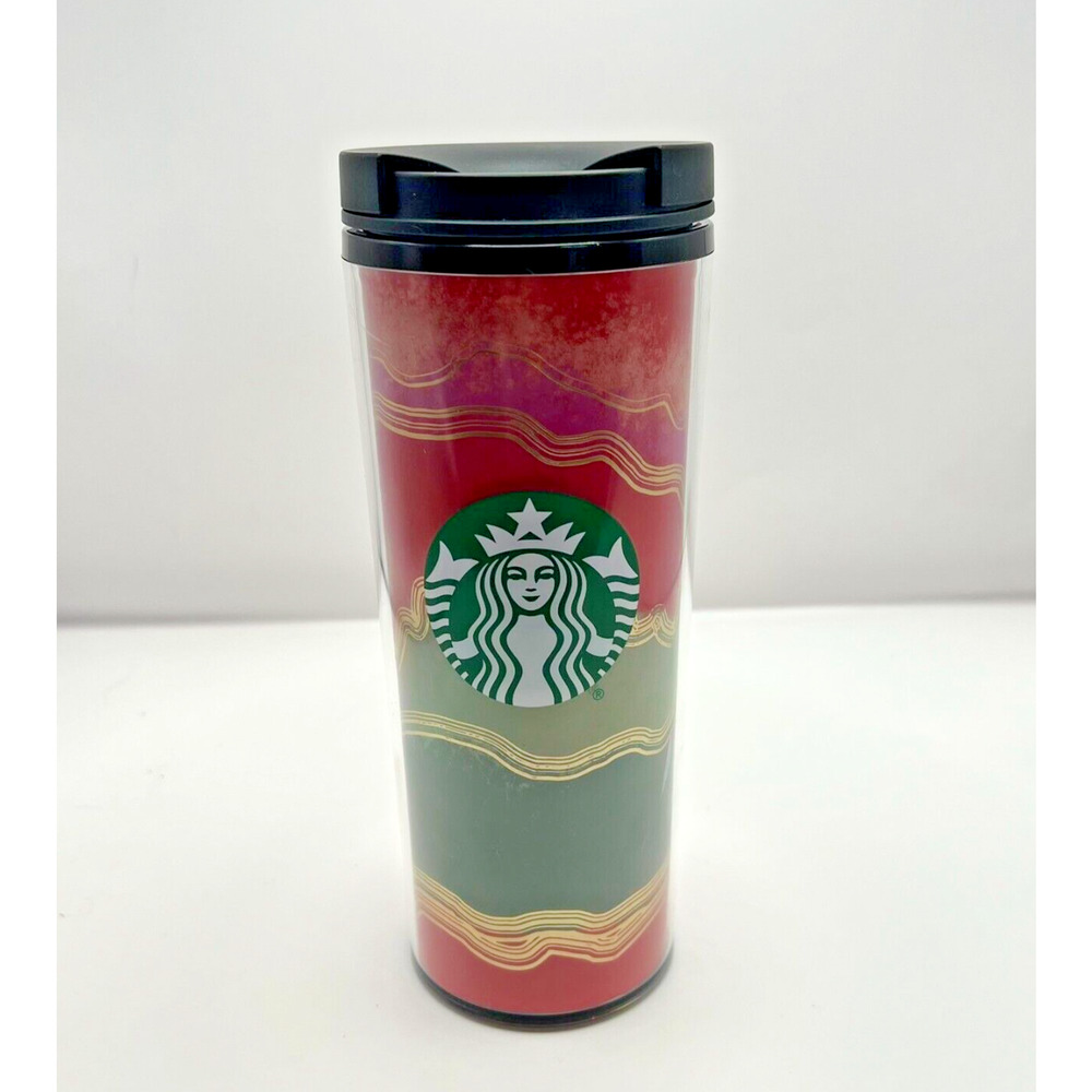 2021 Starbucks Coffee Holiday‎ Insulated Hot Cold Travel Tumbler 16oz Christmas